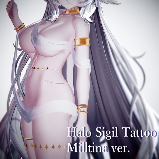 【ミルティナ 用】🌙Halo Sigil Tattoo #Noirtone !!updata!!
