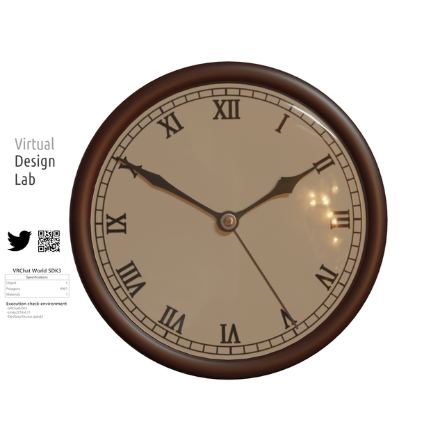アナログ時計　Object_No.001_Wall Clock