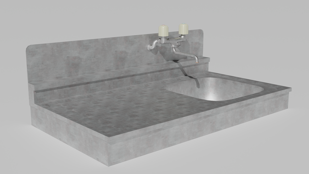 Simple Kitchen Sink / シンプルキッチンシンク - VRChat Asset
