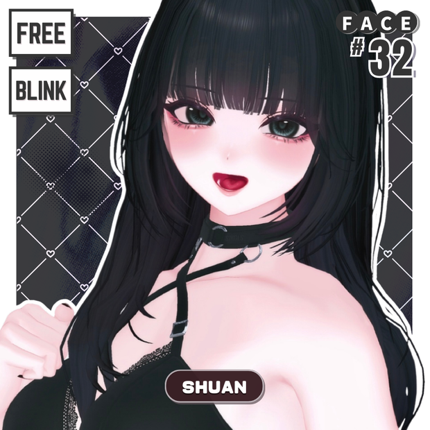 💗【FREE/無料】Shuan32Type❥動くまばたきFaceAnimations ⌖ ݁˚