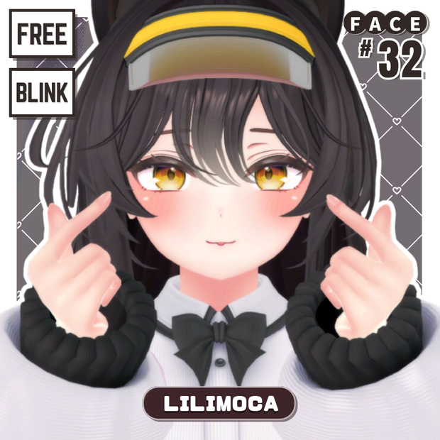 💗【FREE/無料】Lilimoca32Type❥動くまばたきFaceAnimations ⌖ ݁˚