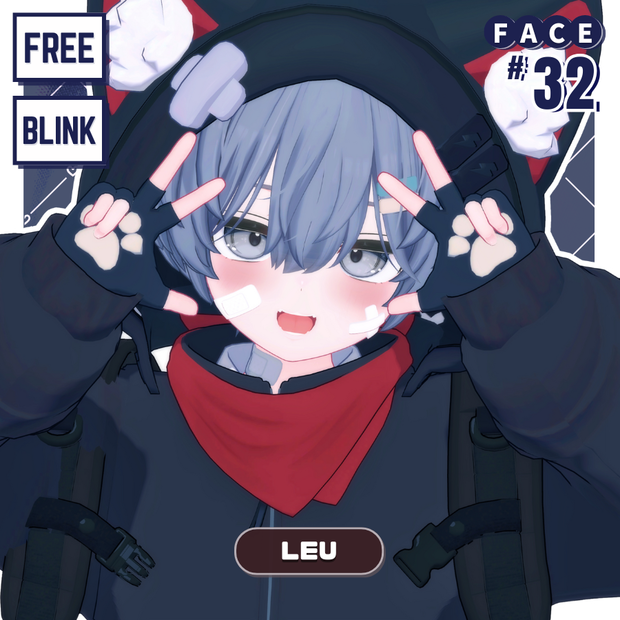 💗【FREE/無料】Leu32Type❥動くまばたきFaceAnimations ⌖ ݁˚