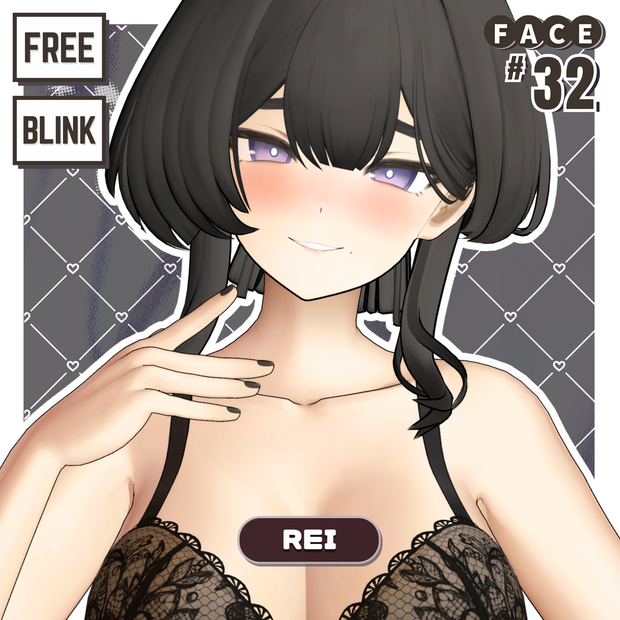 💗【FREE/無料】Rei32Type❥動くまばたきFaceAnimations ⌖ ݁˚
