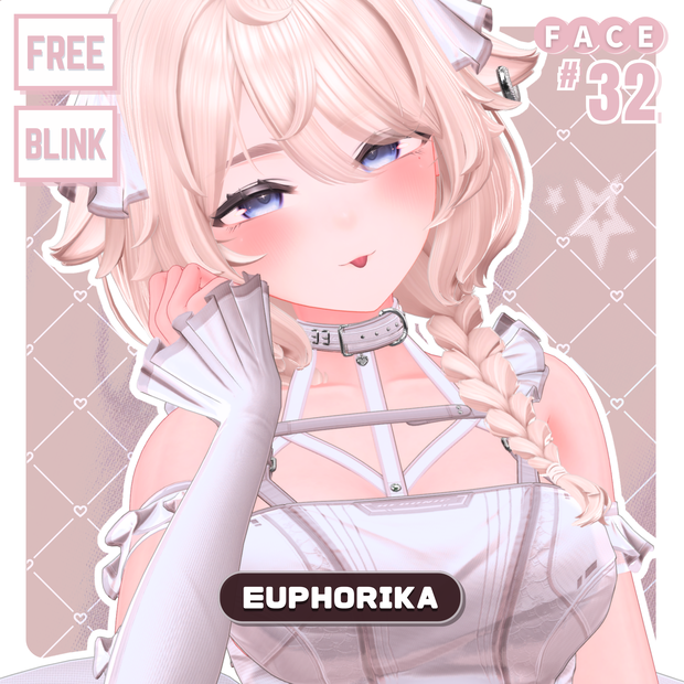 💗【FREE/無料】Euphorika32Type❥動くまばたきFaceAnimations ⌖ ݁˚