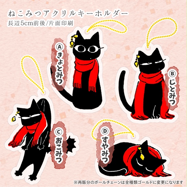 【清光ねこ化】ねこみつアクリルキーホルダー