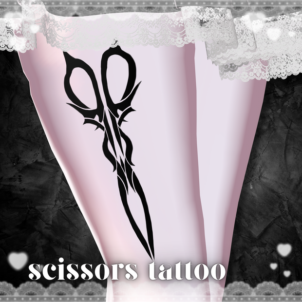 scissors tattoo