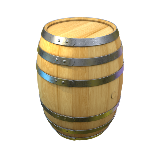 【Blender 4.1.0】タル(barrel)モデル