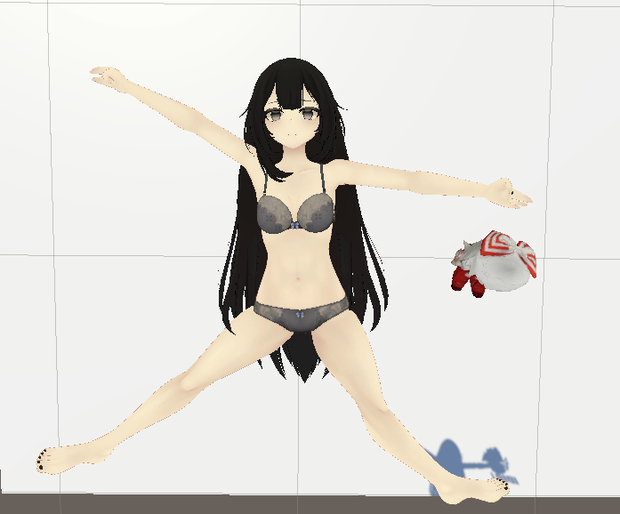 float lay back idle afk animation (vrchat) 