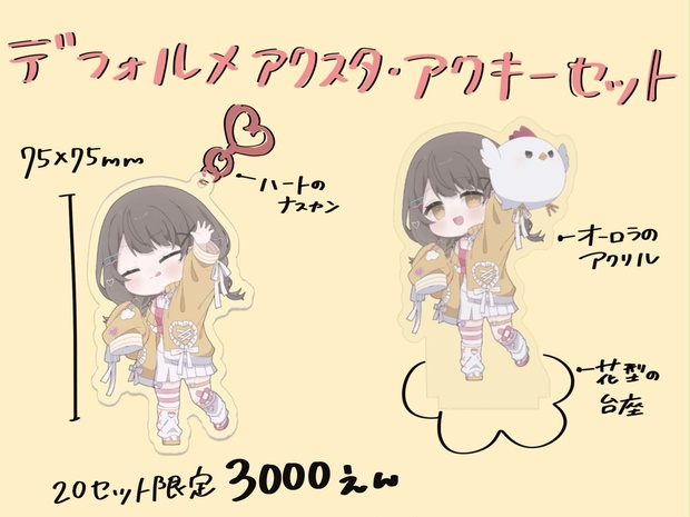 ミソラドエジソン 下園れいか アクスタ、アクキーセット ミソラドエジソン 下園れいか アクスタ、アクキーセット