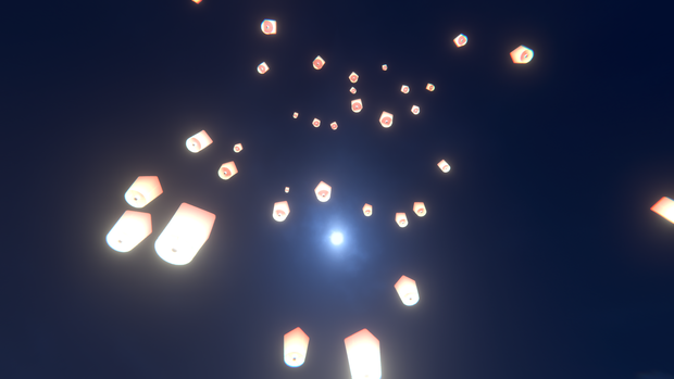【Unity】スカイランタン(天灯)パーティクルシェーダー (メッシュ、テクスチャ付き)【早期アクセス版】