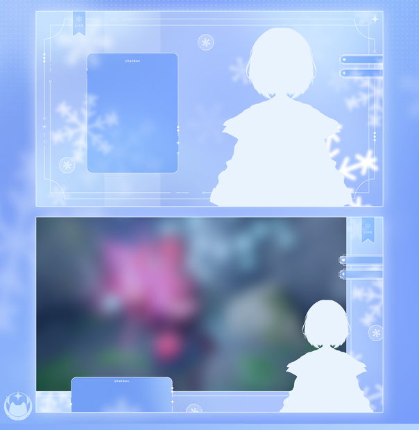 【FREE】 snowflake overlay - twitch - youtube - stream