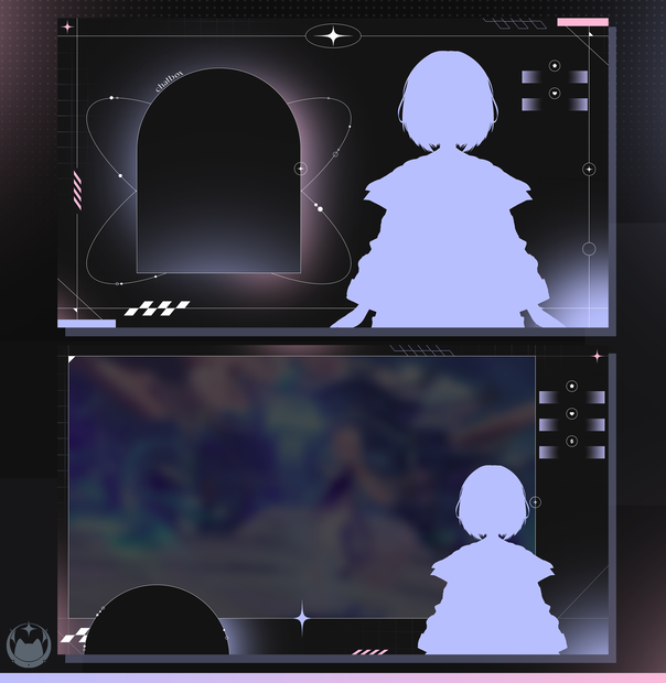 【FREE】 blue/pink & green/pink overlay - twitch - youtube - stream