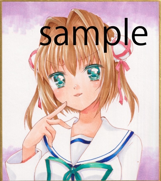 直筆ミニ色紙 由夢 - 紅茶少女 - BOOTH