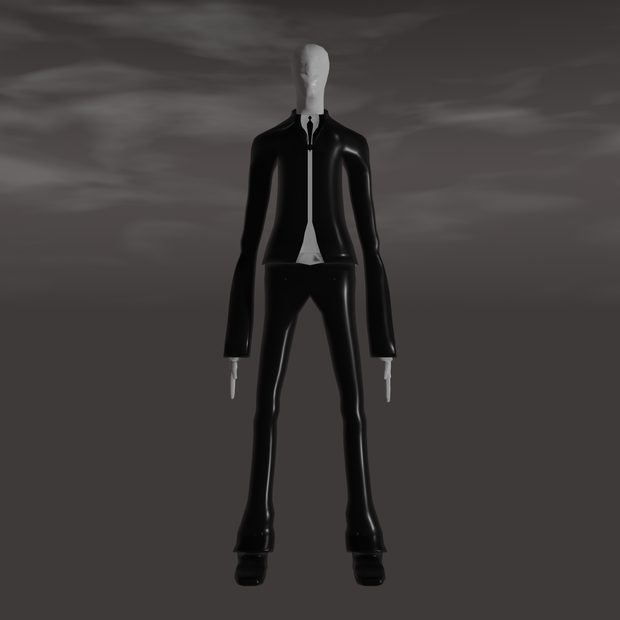 Slenderman (3d Model blender)  スレンダーマン（3Dモデルブレンダー）