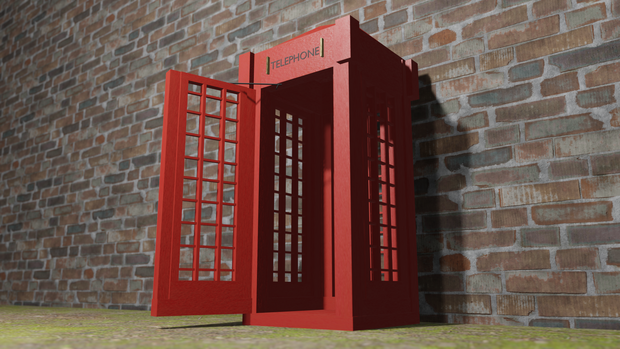 【3Dモデル】テレフォンボックス（telephone box）