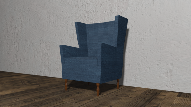 【3Dモデル】ウィングチェア（wing chair）
