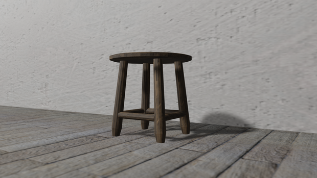 【3Dモデル】木製サイドテーブル（side table）