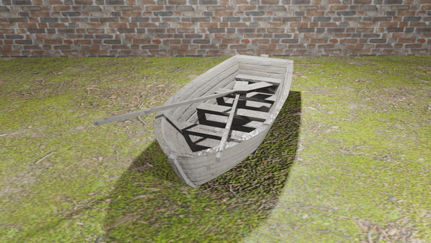 【3Dモデル】木製ボート（wood boat）