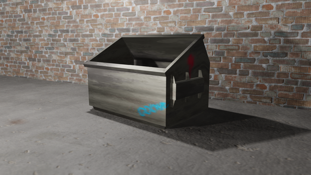 【3Dモデル】大型ゴミ箱（dumpster）