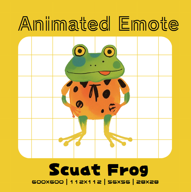 【Animated Emotes】Scuat frog