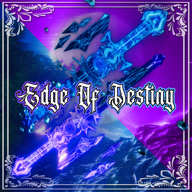 (剣の3Dモデル) ⚔️Edge Of Destiny⚔️ (VRChatモデル販売中！)