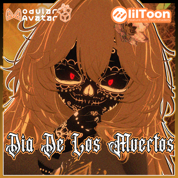 【5アバター対応】🌹 「Día De Los Muertos」🌹 - (VRChat用衣装モデル)