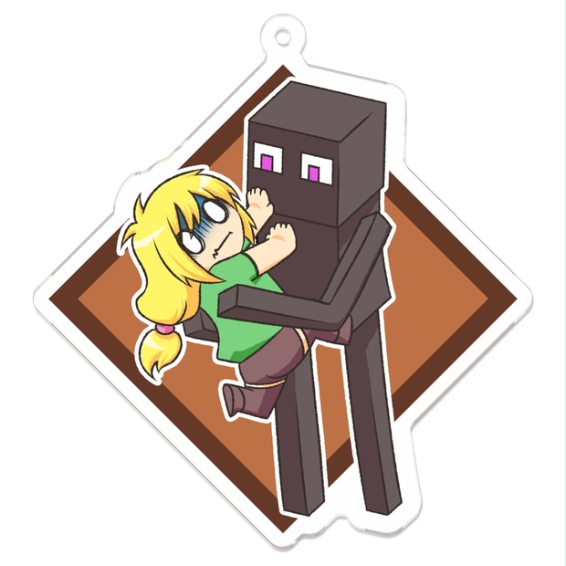 エンダーマン マリン アクリルキーホルダー 70 X 70 Mm Atelier Spica Booth