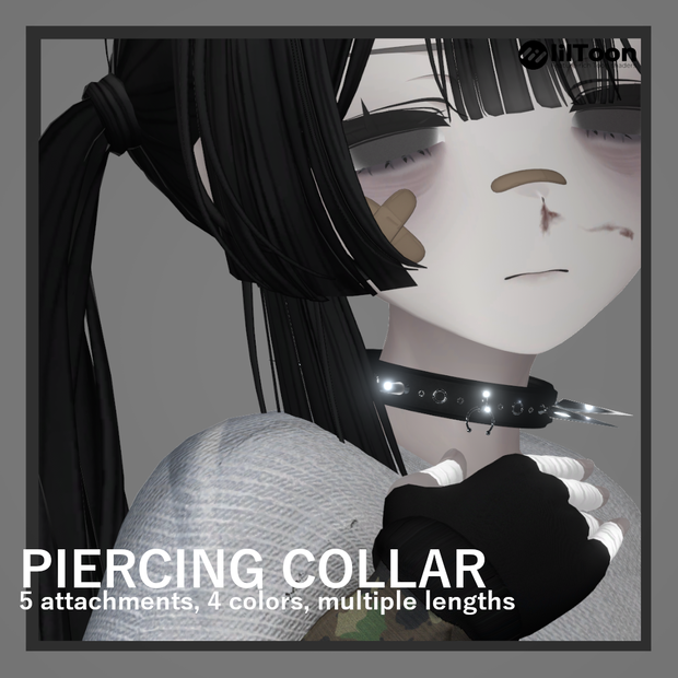 Customizable Piercing Collar / 鼻中隔ピアスカラー