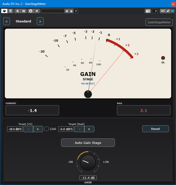 【無料】GainStageMeter