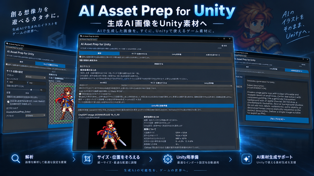 AI Asset Prep for Unity｜生成AI画像をUnity素材へ