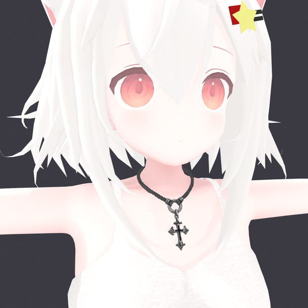 Cross Pendant Necklace [ブラック]