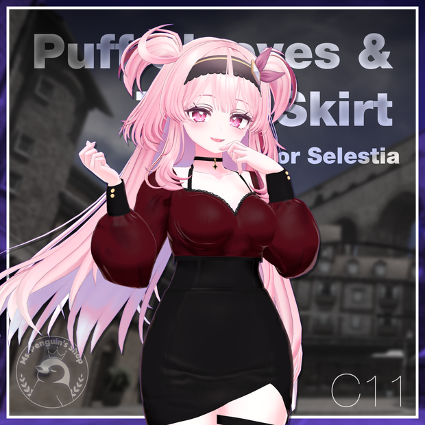 Puff sleeves & Tulip skirt for Selestia / パフスリーブ&チューリップスカート 【セレスティア用】 (C11)