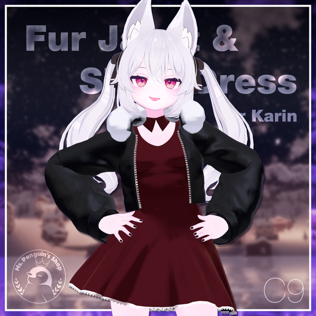 Fur Jacket & Short Dress for Karin / ファージャケット&ショートワンピース 【カリン用】 (C9)
