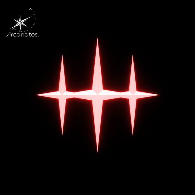 【VRChat想定】HairAcceTrident / トライデント型のヘアアクセ