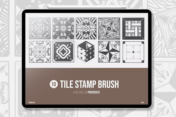 Tile Stamp Brushes Procreate