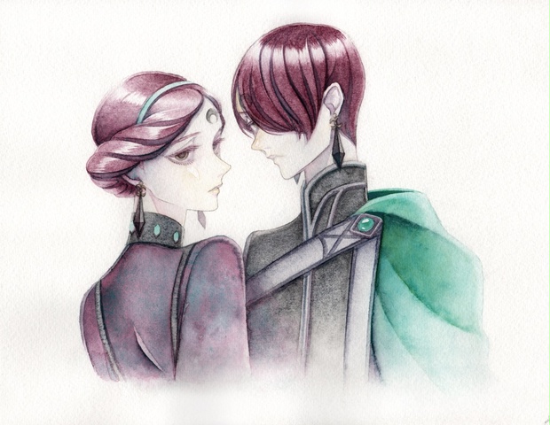 ブラック アドルフィーネとブラック オルトヴィーン セラムンパロ 原画 Aruf Booth