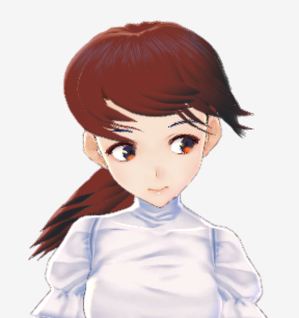 しなやかポニーテール【VRoidアバター・ヘアプリセット】