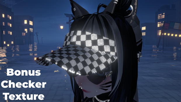 Hayweee Hat's Re-Paint +BONUS CHECKER TEXTURE | 帽子 塗り直す VRChat