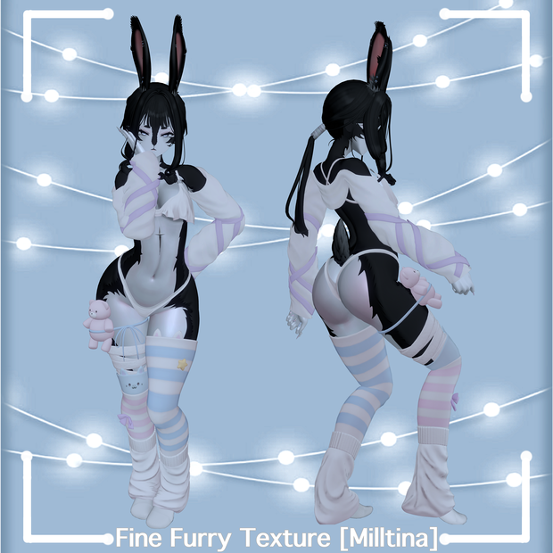 [K'C] ~ FineFurry Texture 🐶✨+ Blendshape [MILLTINA Only]