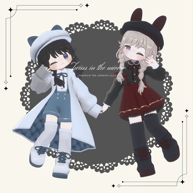 【フォロワー4000&5000人記念】Twins in the mirror - Through the Looking-Glass - BOOTH