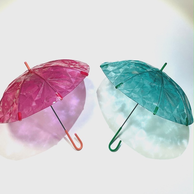 昭和レトロなすりガラス風傘×2(ご予約品) - niina-minikasa - BOOTH
