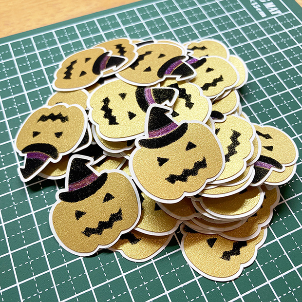 ステンシルで60個のジャックオーランタン♪スキャンカットデータ＆SVG