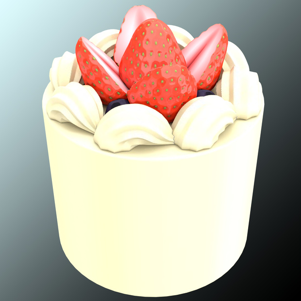 苺のホールケーキ