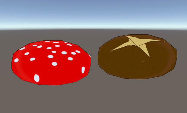 【アバター用小物】きのこのぼうし【3Dモデル】