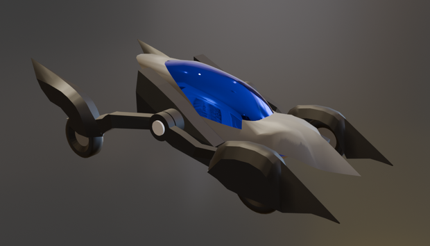 未来カー 3Dモデル