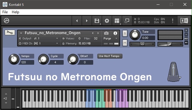 ふつうのメトロノーム音源【Kontakt音源】 - ごまふサウンズ - BOOTH