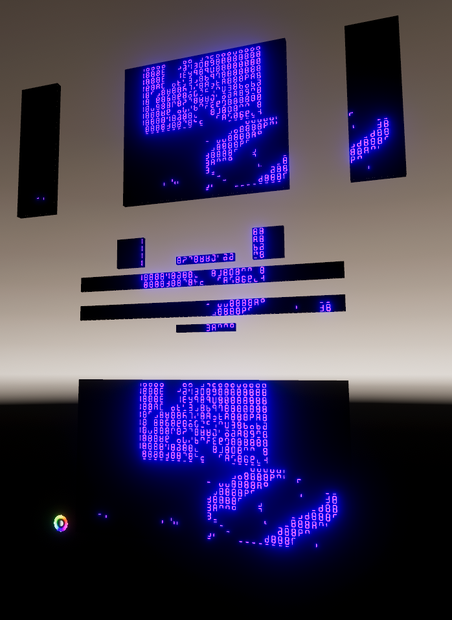 LCD 7 Segment Screen (with and without color picker)