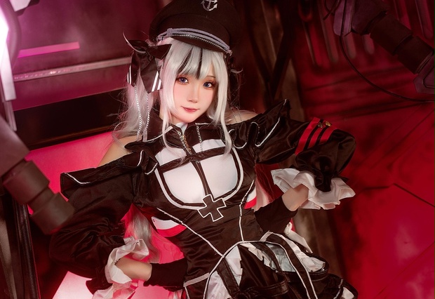 アズールレーン エルベ コスプレ衣装フルセット - コスプレ