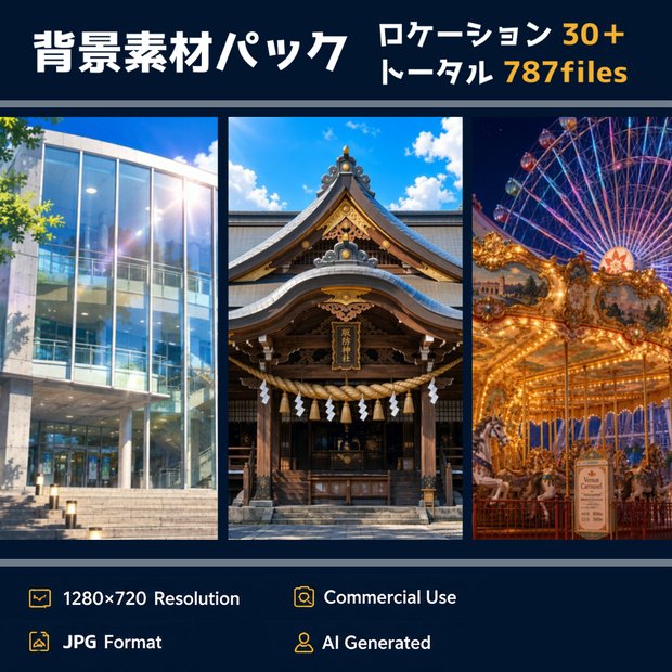 背景素材パック　ロケーション30＋