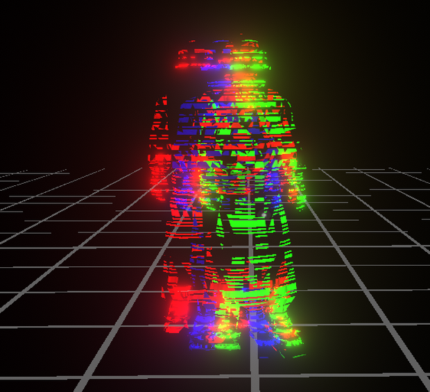 3DGlitchシェーダ